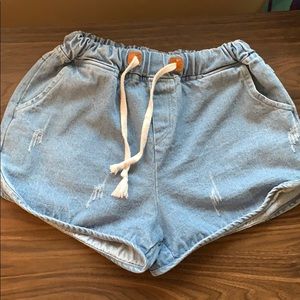 Cute Drawstring Jean Shorts!